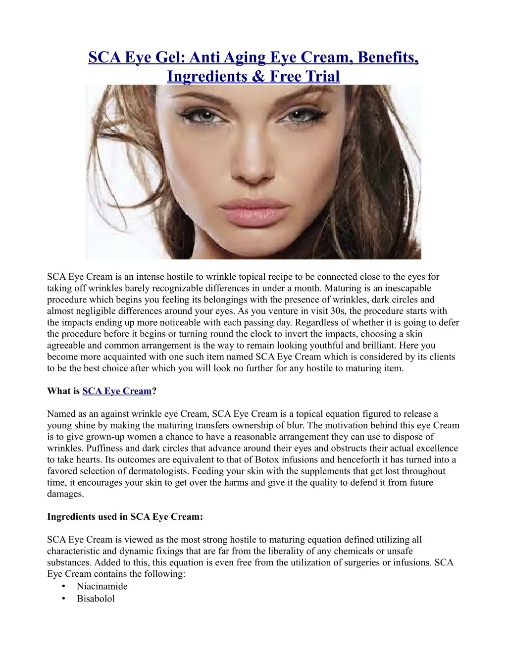 sca eye gel anti aging eye cream benefits n.