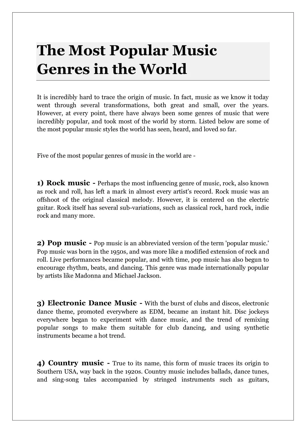 ppt-the-most-popular-music-genres-in-the-world-powerpoint