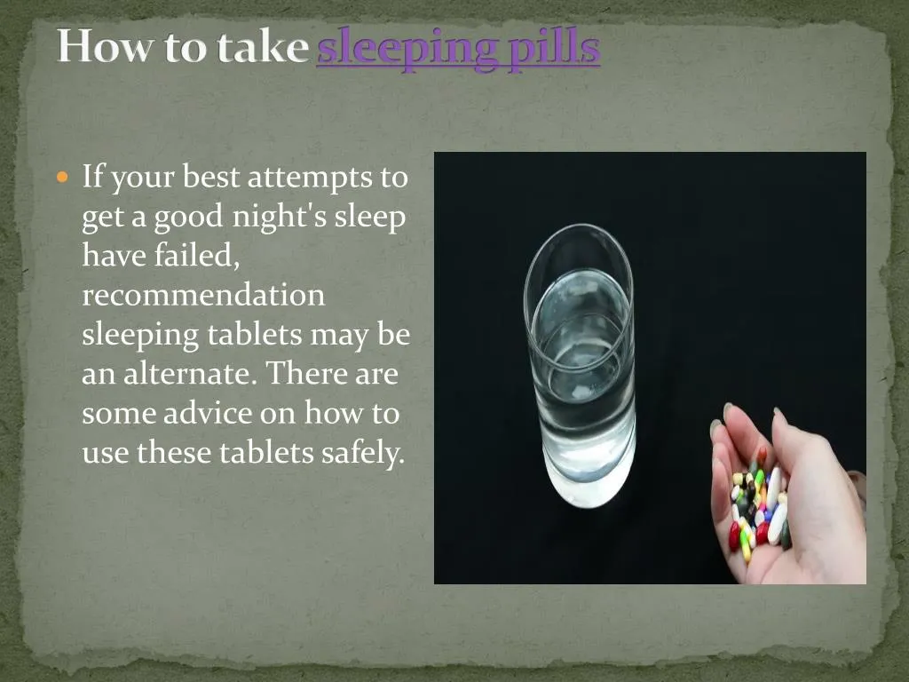 PPT How to take sleeping pills Air Mail UK PowerPoint Presentation