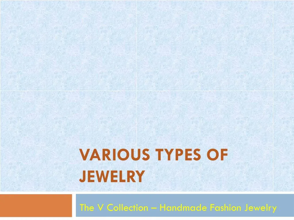 various types of jewelry n.