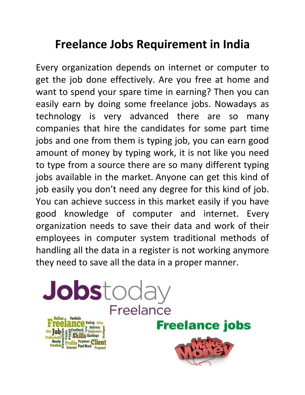 Ppt Freelance Jobs Requirement In India Powerpoint Presentation Free Download Id