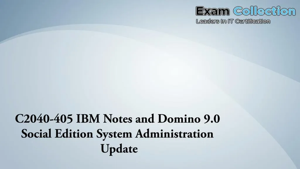 c2040 405 ibm notes and domino 9 0 social edition n.