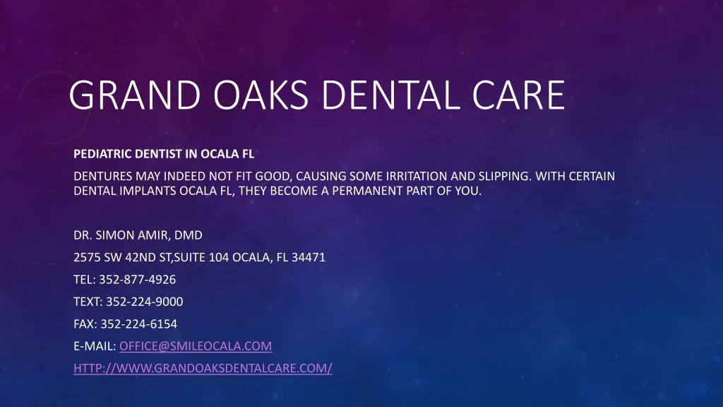 grand oaks dental care n.