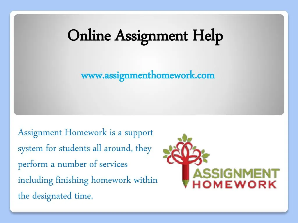 online assignment help n.