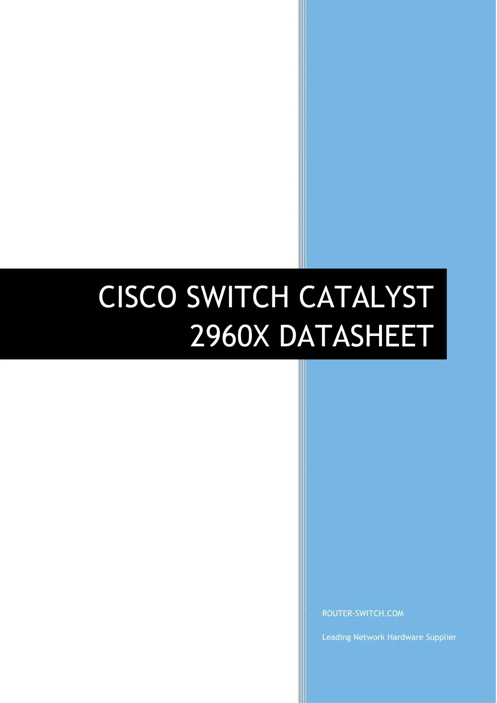 cisco switch catalyst 2960x datasheet n.
