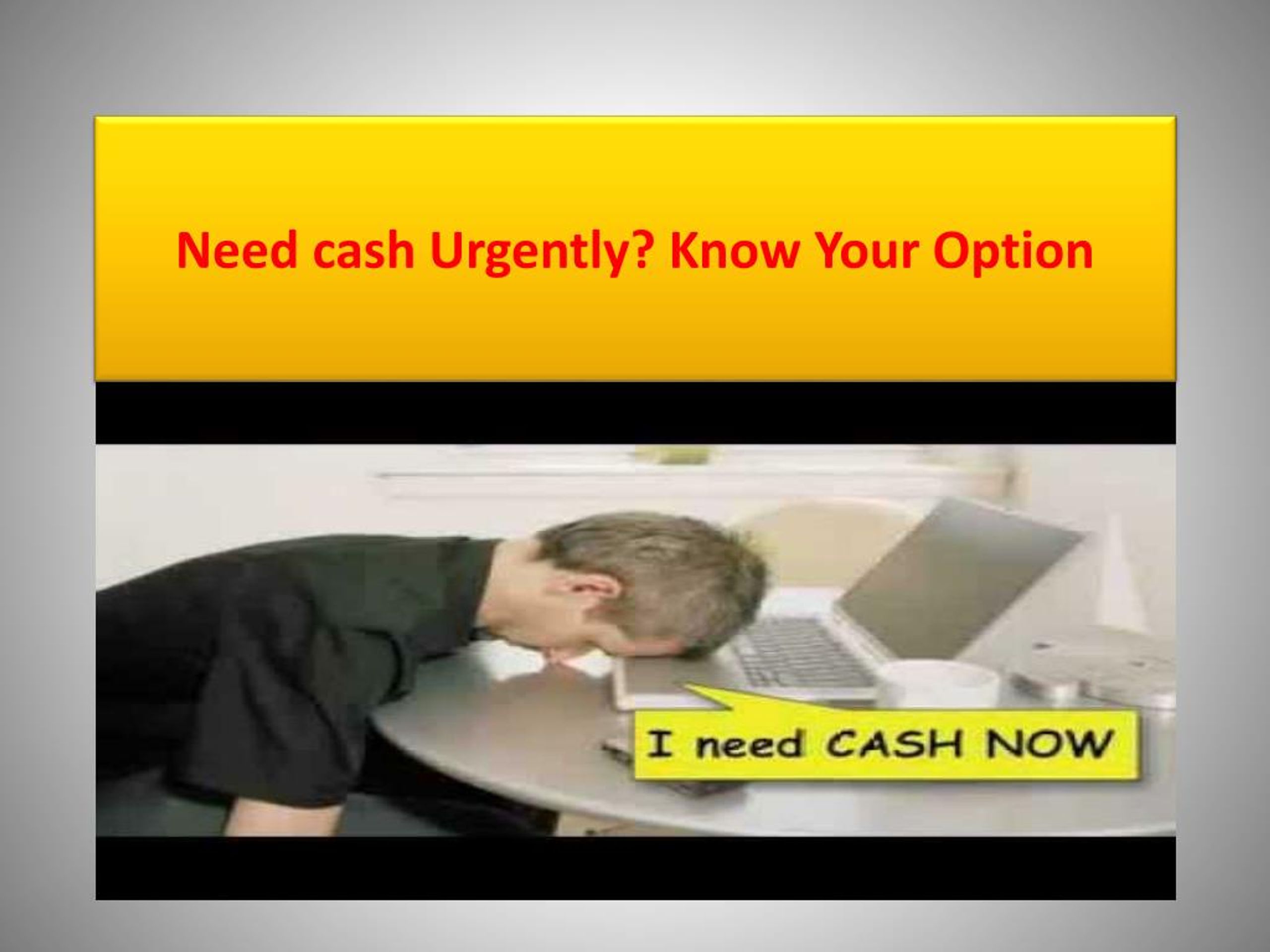 How Can I Get Money Urgently