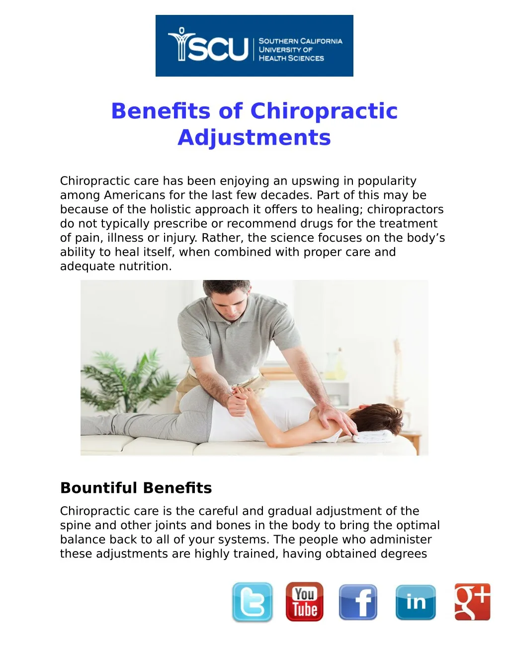 PPT - Benefits of Chiropractic Adjustments PowerPoint Presentation ...