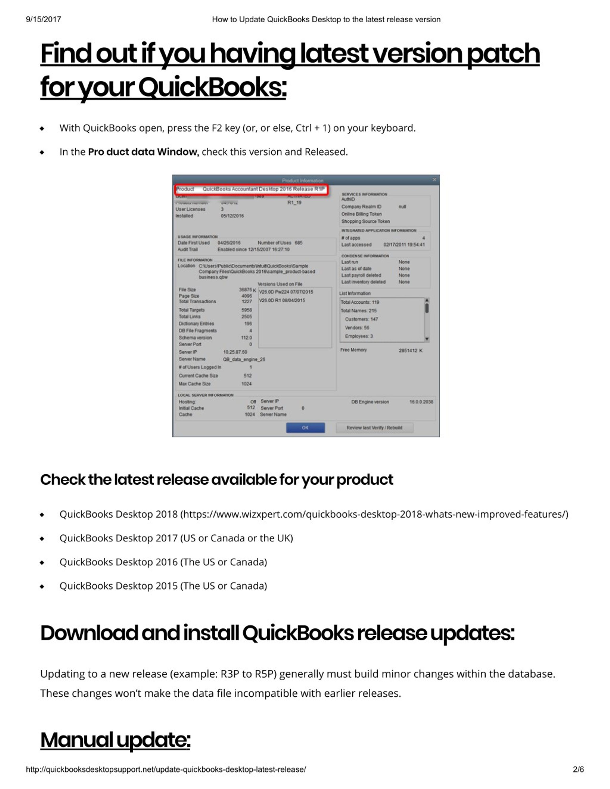 PPT Update QuickBooks Desktop to the latest release PowerPoint