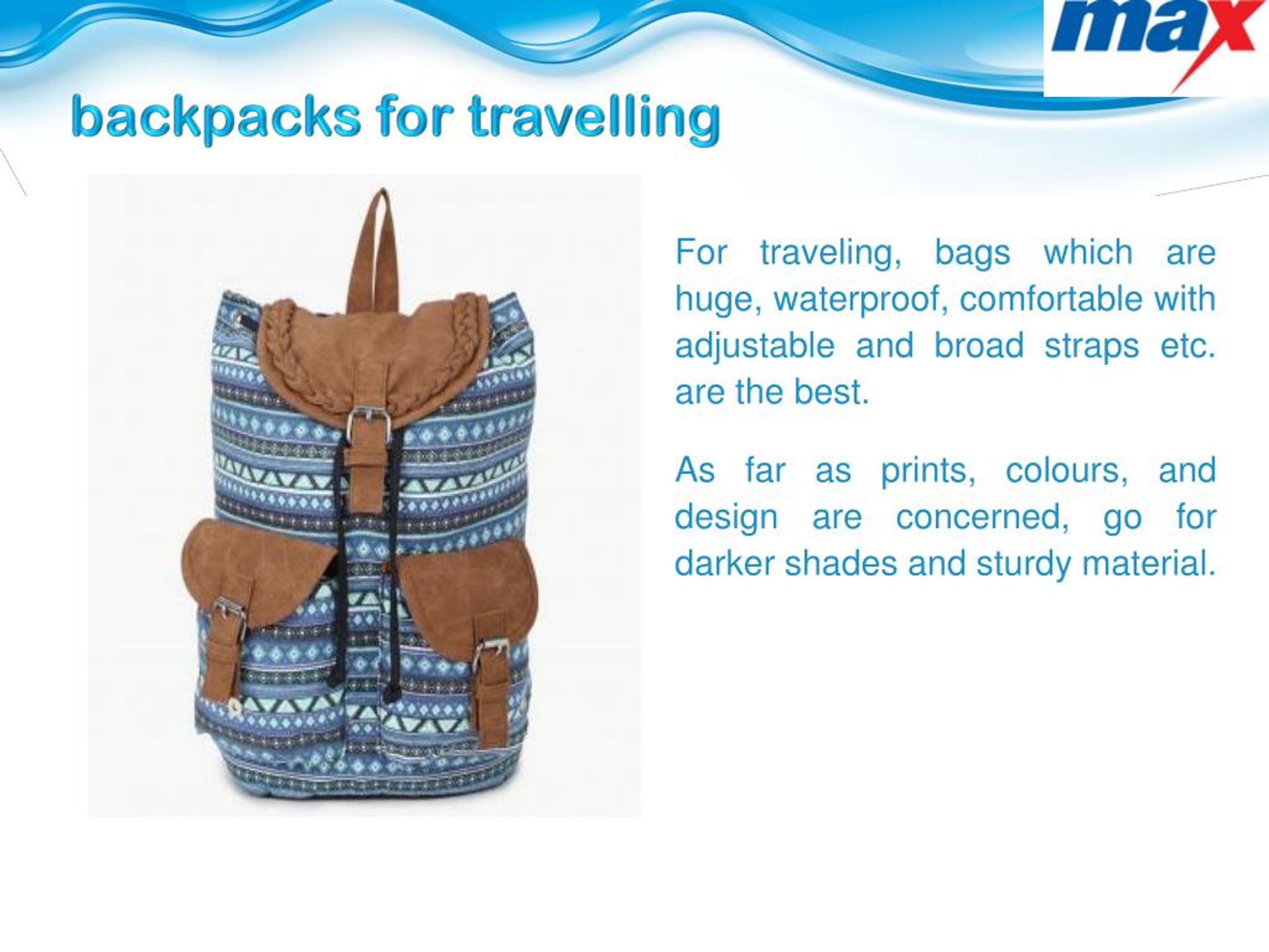 what different types of backpacks are there