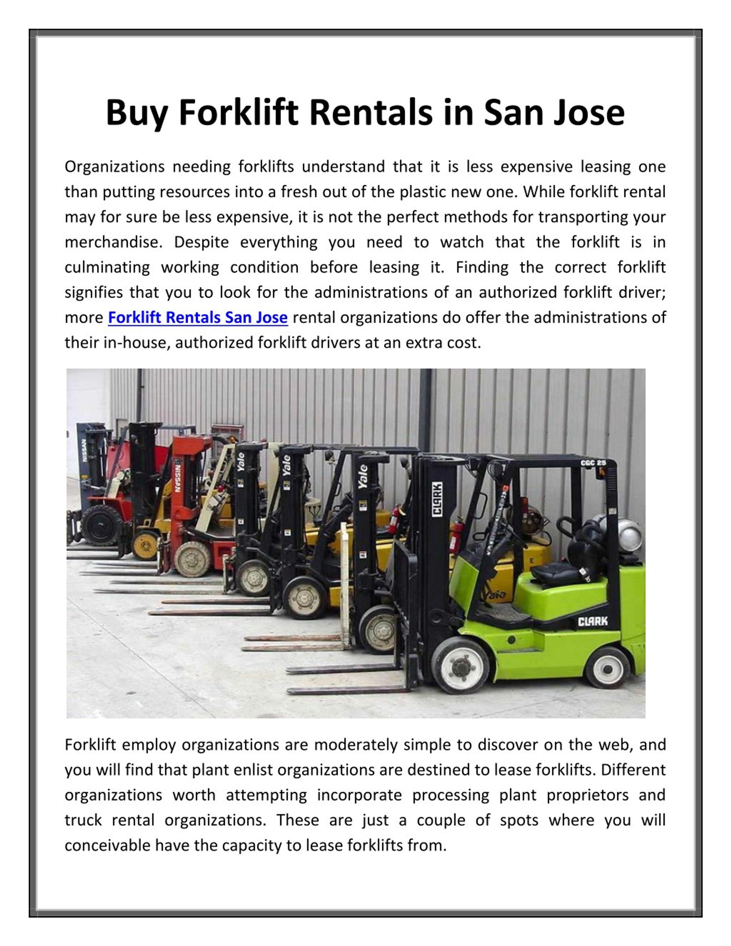 Ppt Buy Forklift Rentals In San Jose Powerpoint Presentation Free Download Id 7692334
