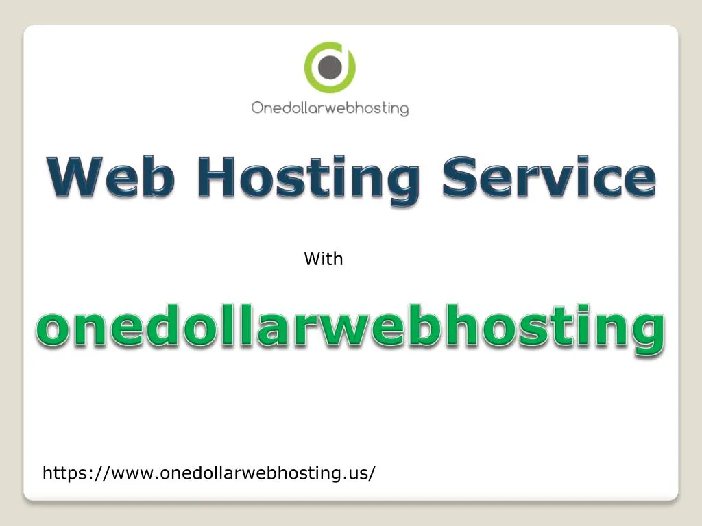 web hosting service n.