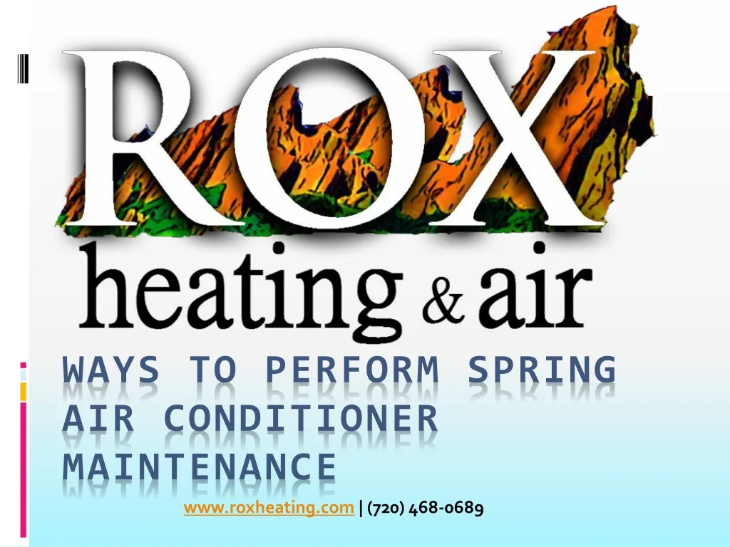 ways to perform spring air conditioner maintenance n.
