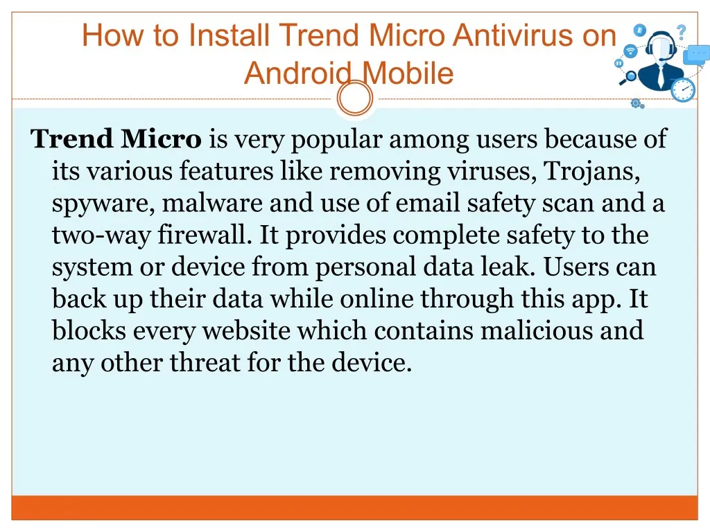 how to install trend micro antivirus on android n.