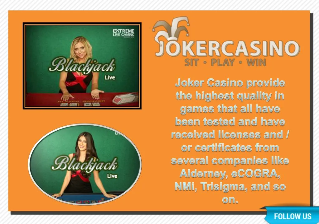 joker casino provide the highest quality in games n.
