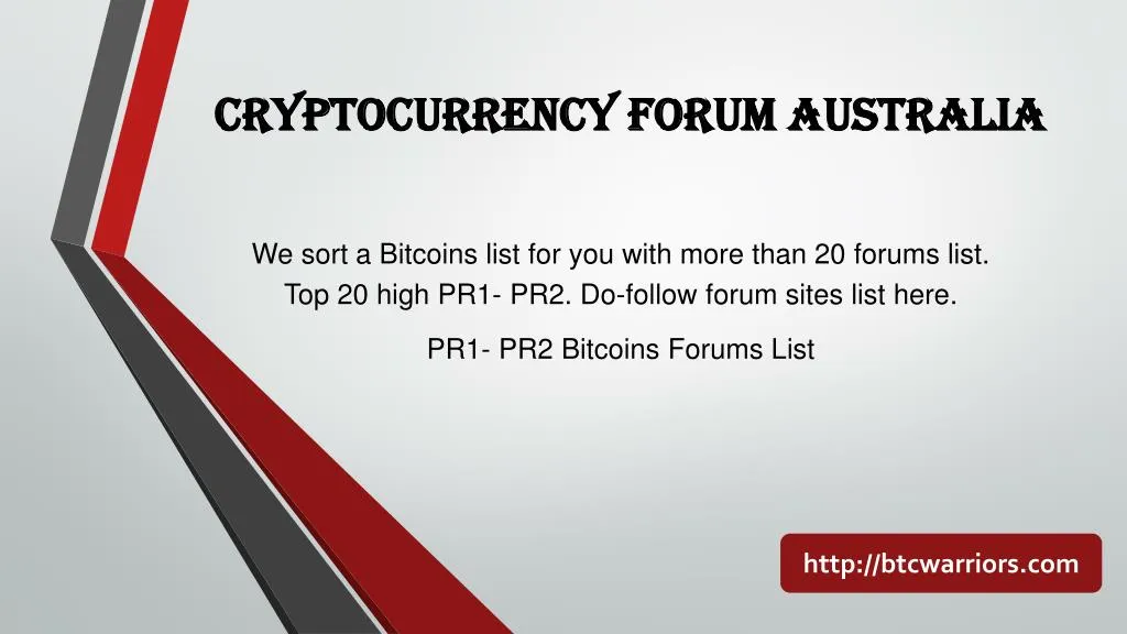 crypto forum au