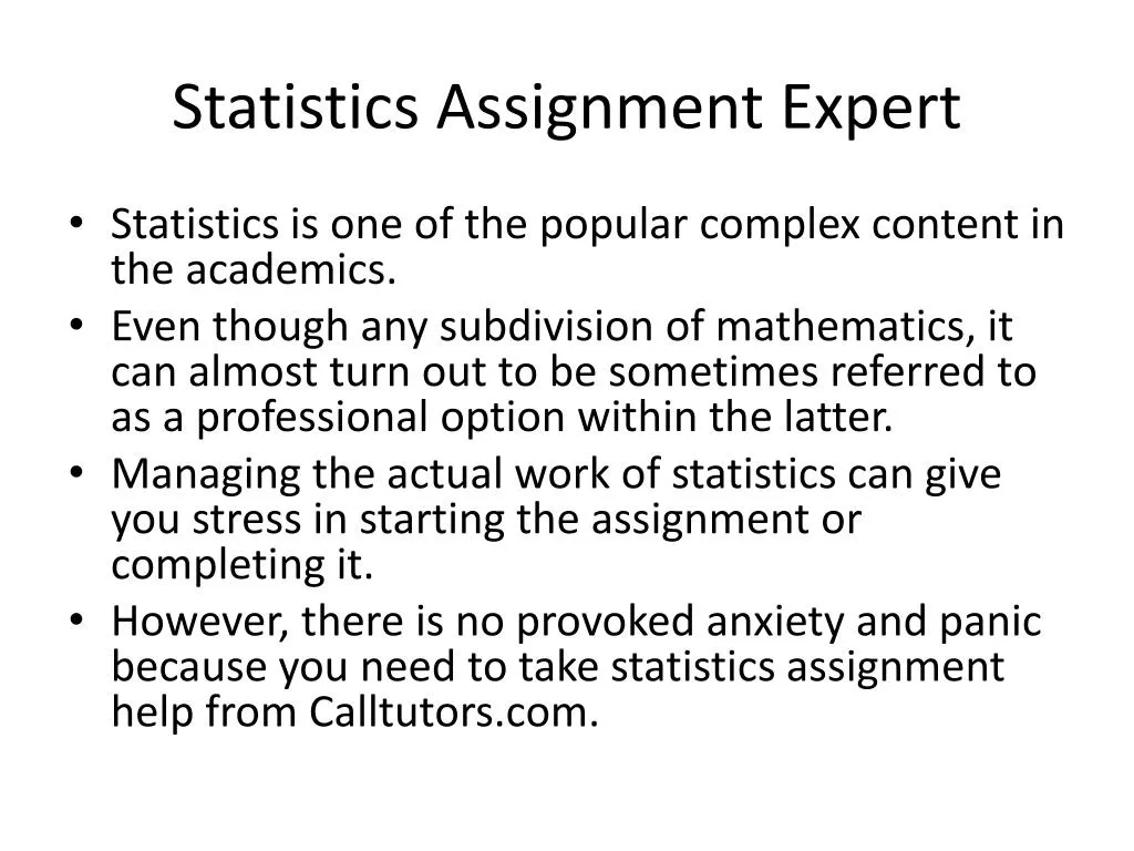 statistics assignment experts review