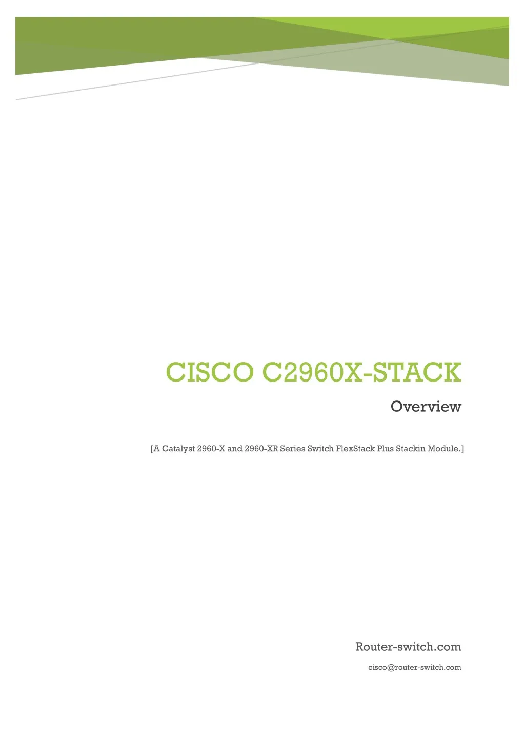 cisco c2960x stack n.