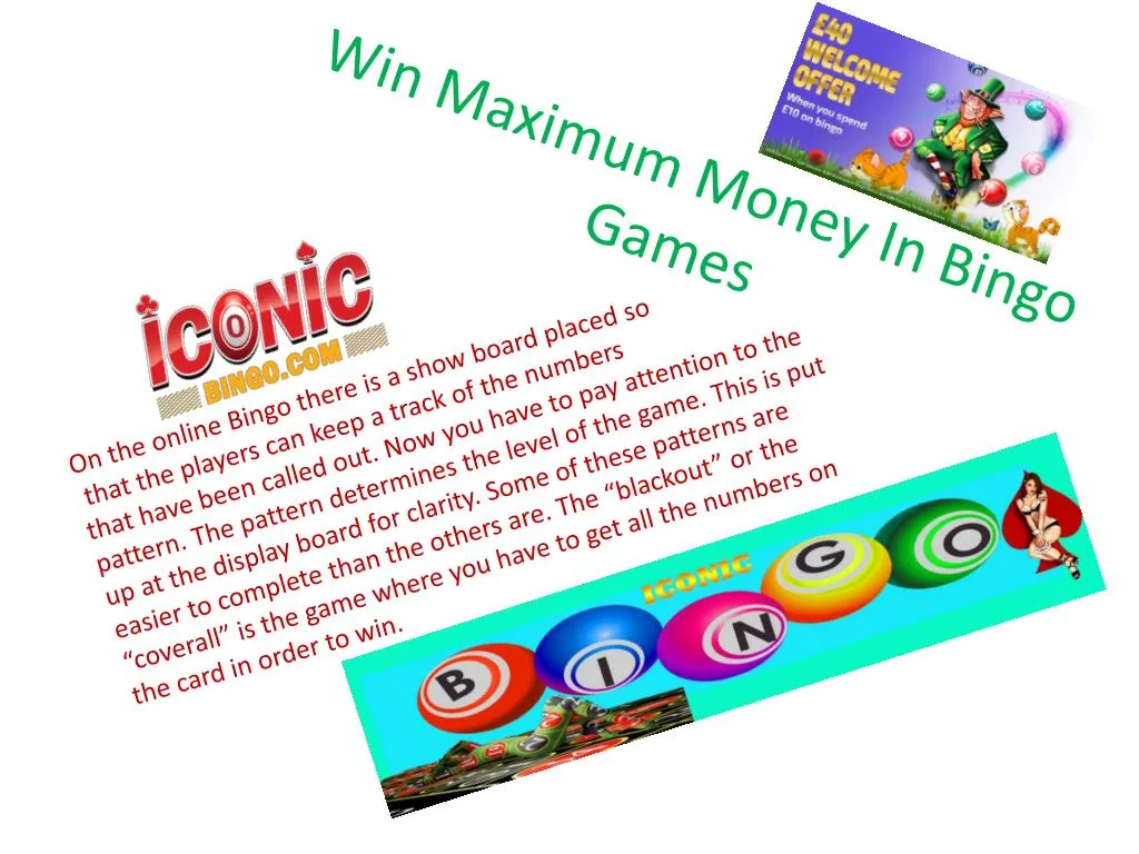 win maximum money in bingo games n.