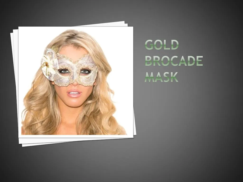 gold brocade mask n.