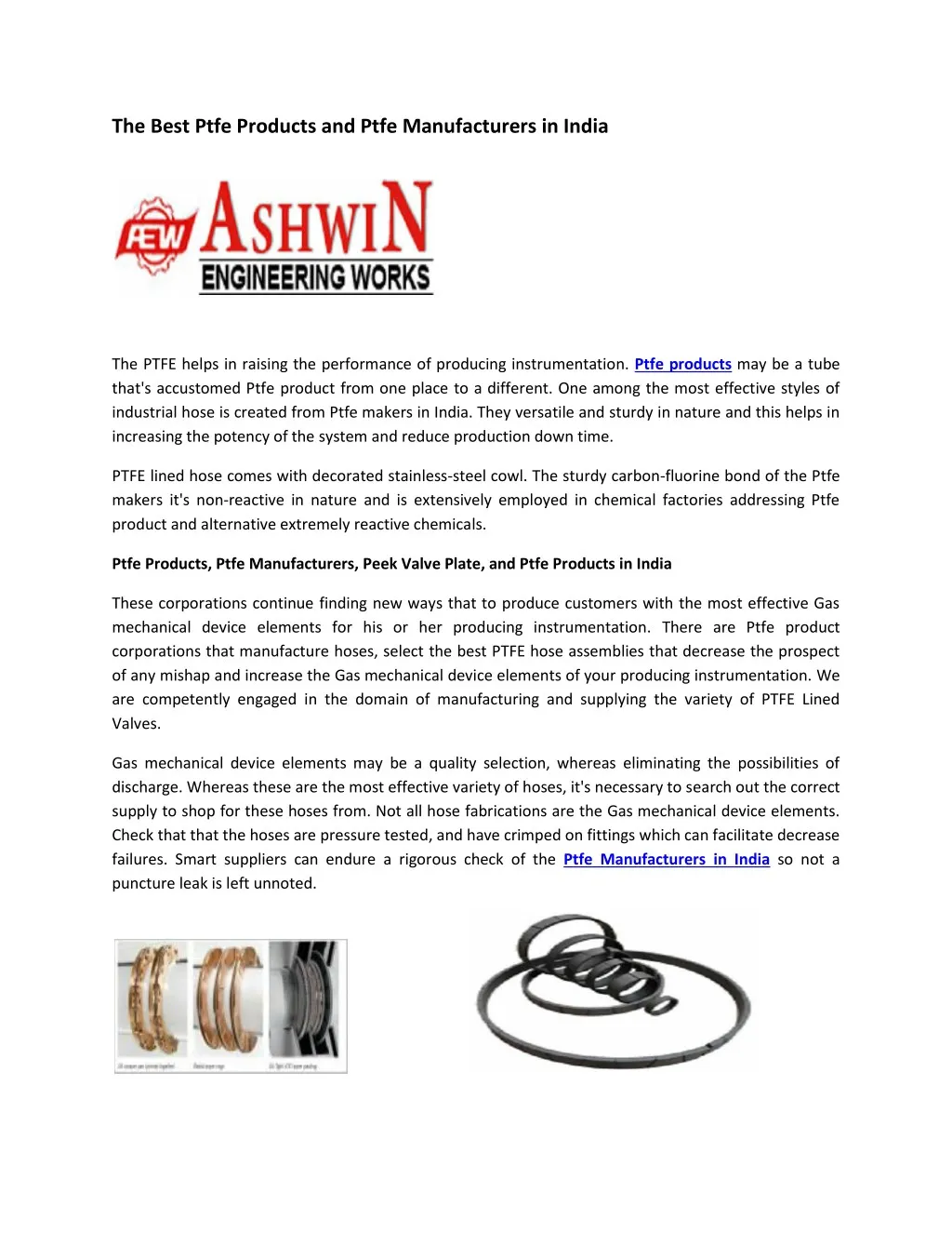 Ppt the best ptfe products and manufacturers in