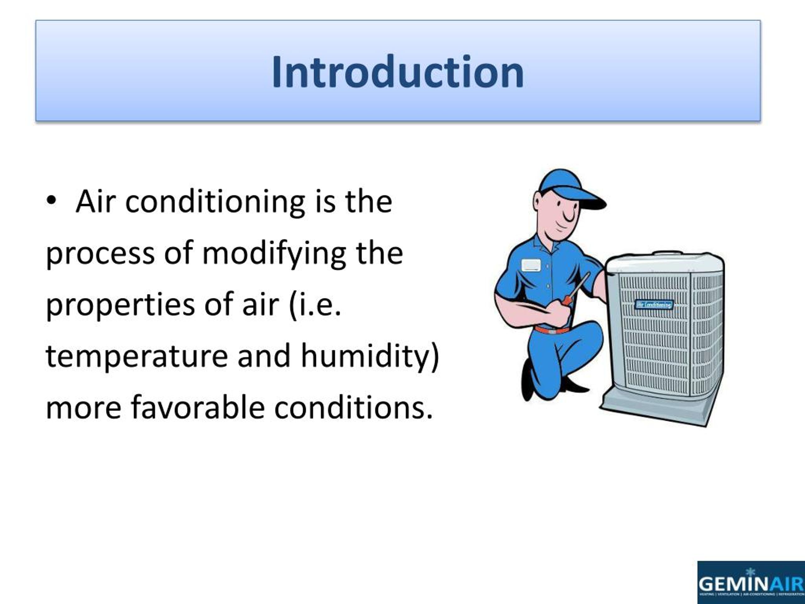 presentation on air conditioner