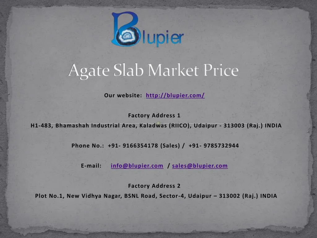 agate slab market price n.