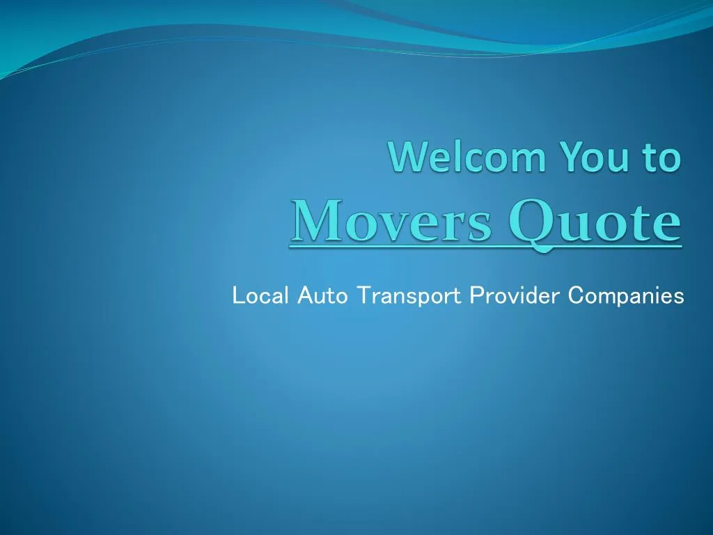 PPT Movers Quote PowerPoint Presentation, free download ID7700463