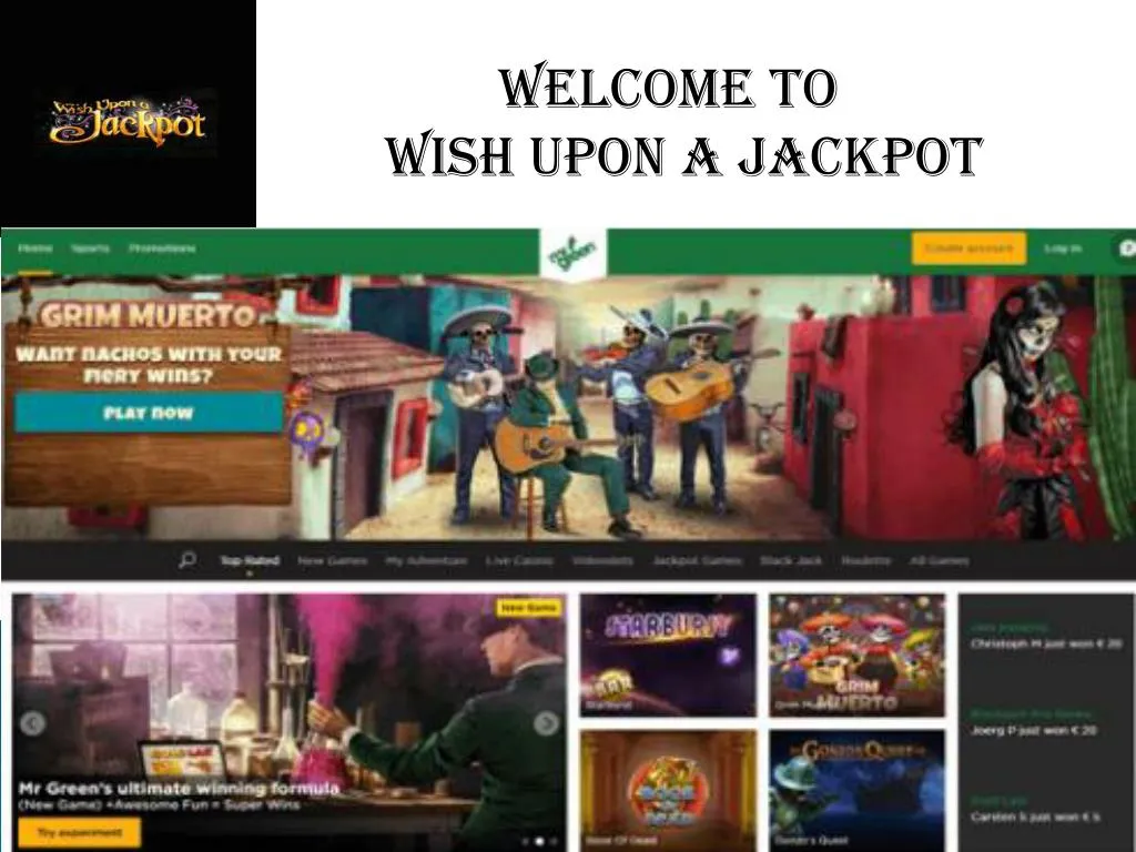 welcome to wish upon a jackpot n.
