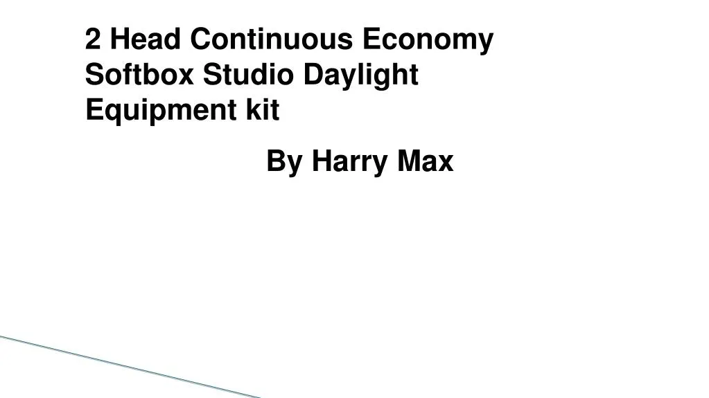 2 head continuous economy softbox studio daylight n.