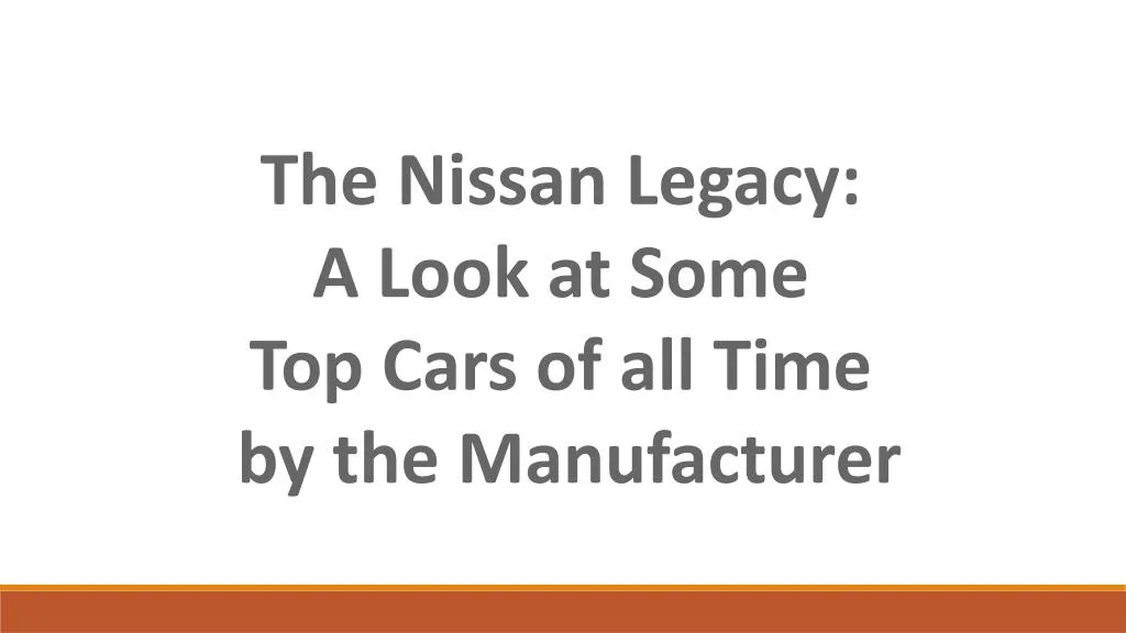 the nissan legacy a look at some top cars n.
