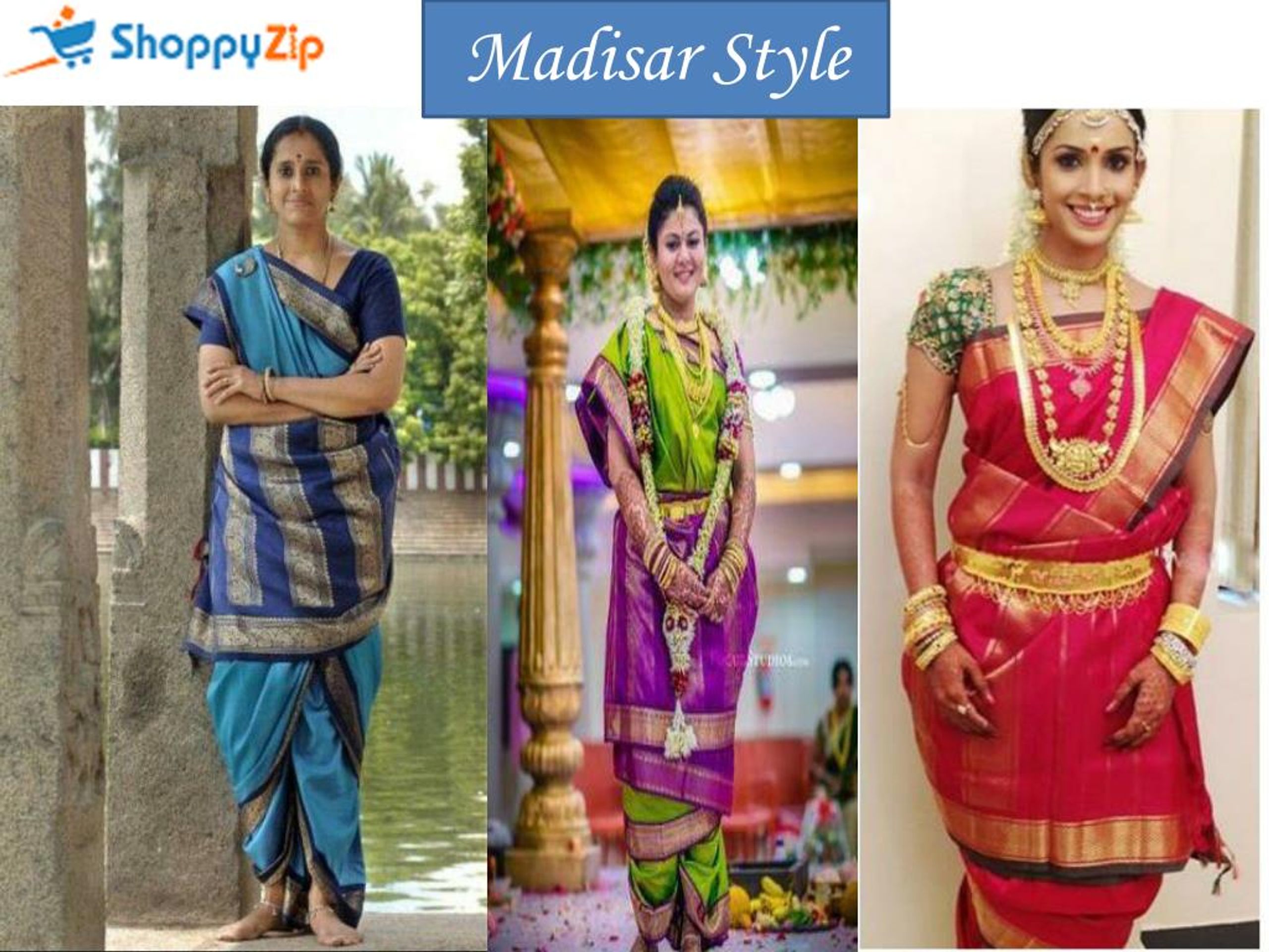 PPT - Different Saree Draping Styles of India PowerPoint Presentation ...