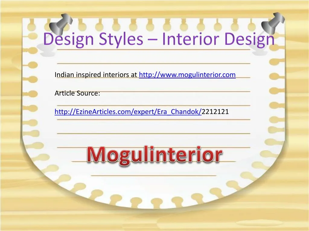design styles interior design n.