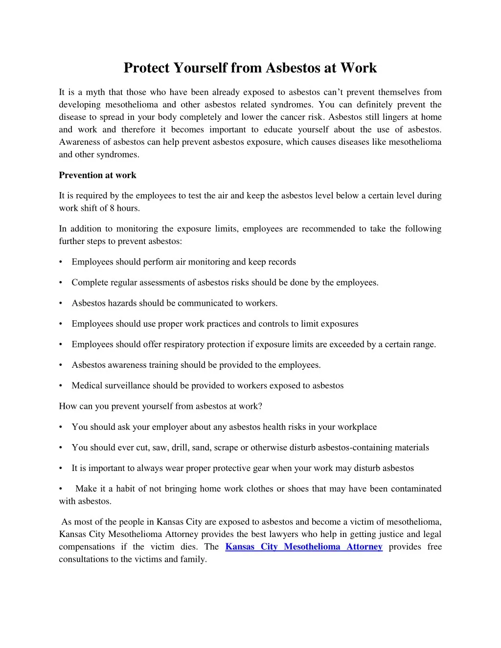 protect yourself from asbestos at work n.