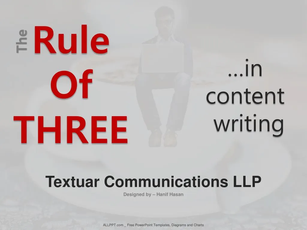 what is the rule of 3 while making a presentation