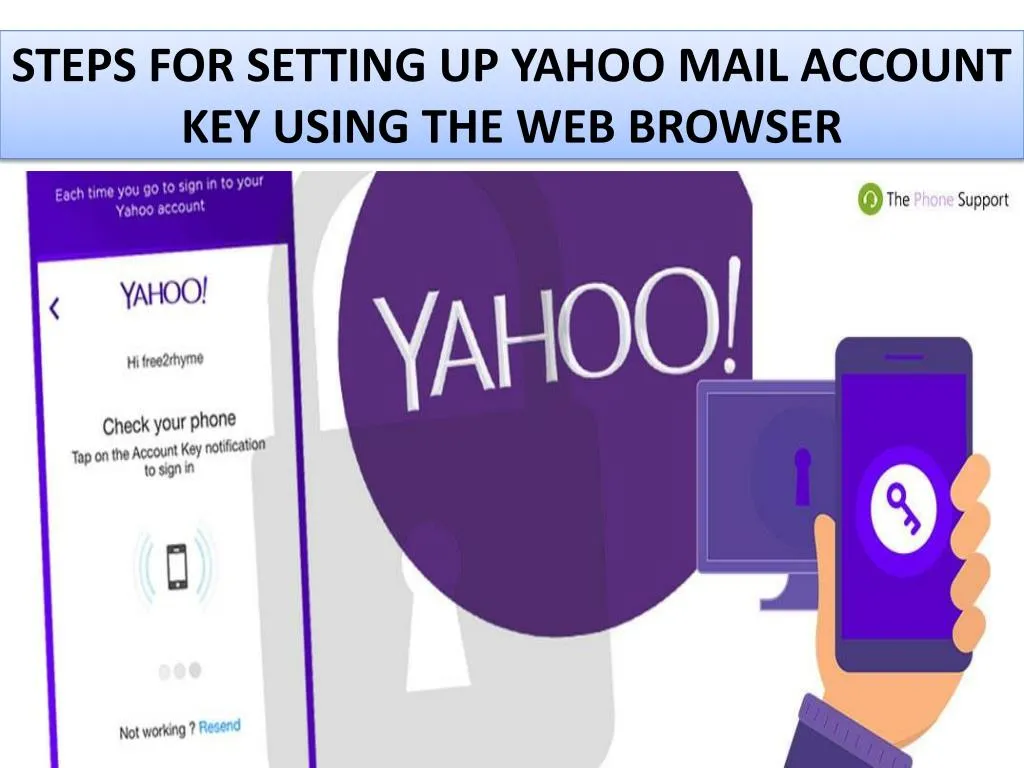 PPT Setup Yahoo Mail Account Key PowerPoint Presentation