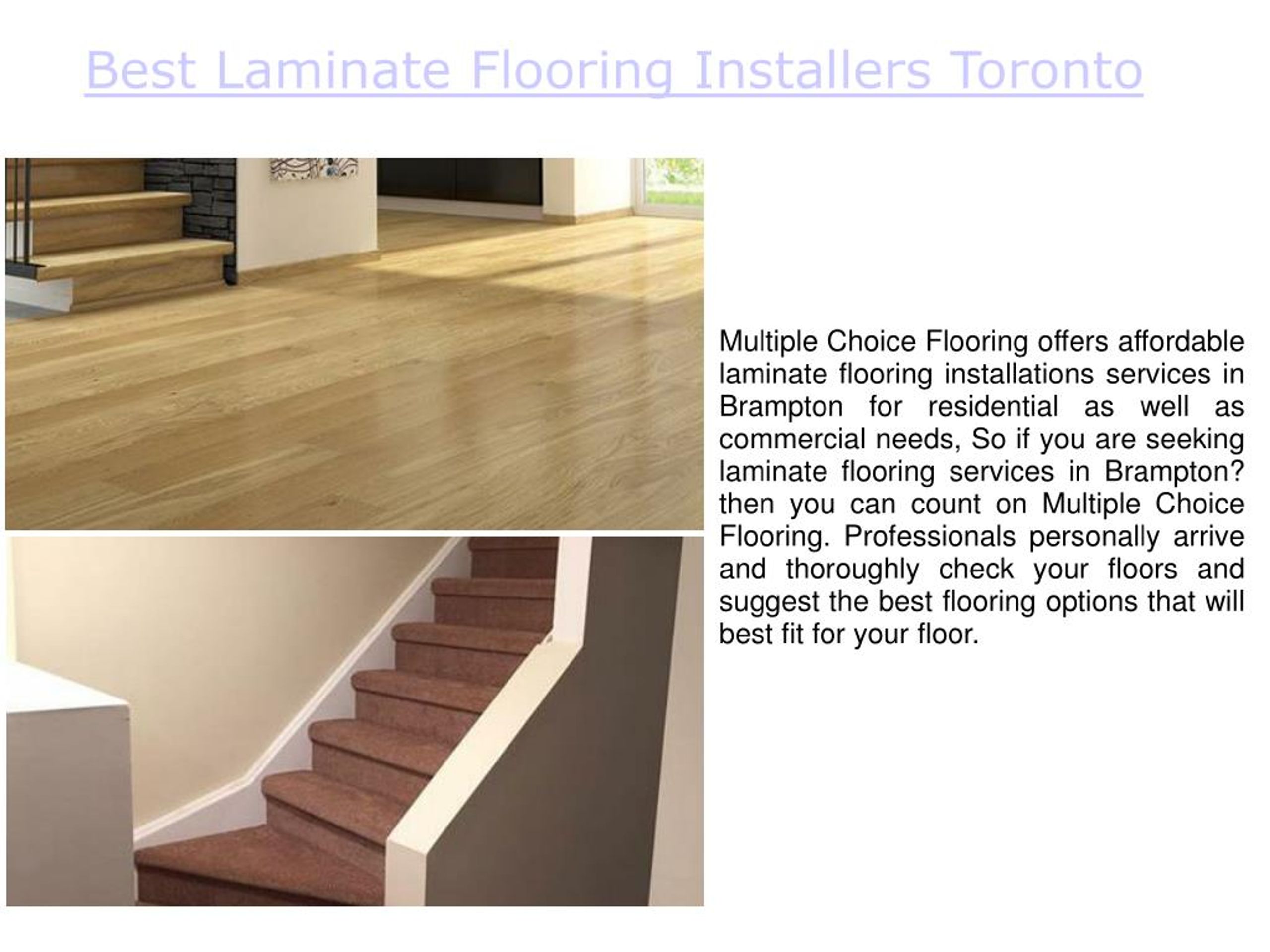 Ppt Laminate Flooring Repair Toronto, Best Laminate Flooring Installers