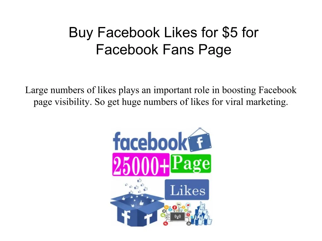 buy facebook likes for 5 for facebook fans page n.