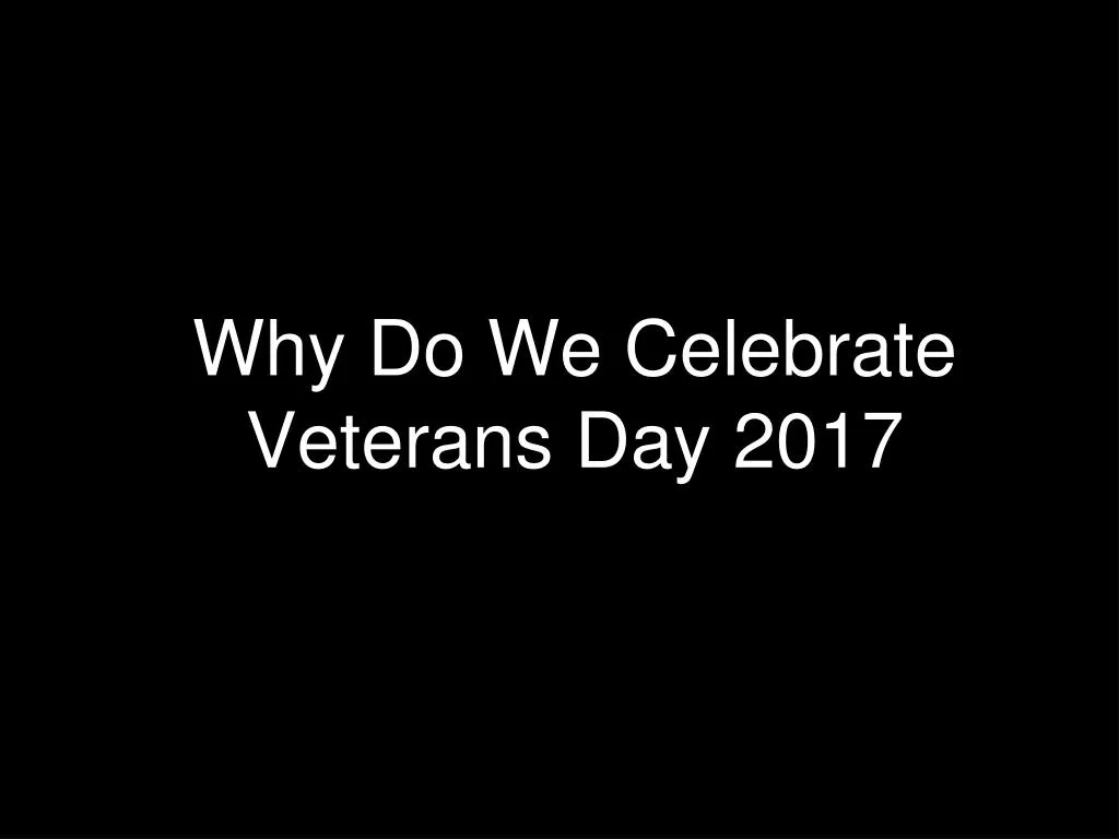 What day do we celebrate veterans day