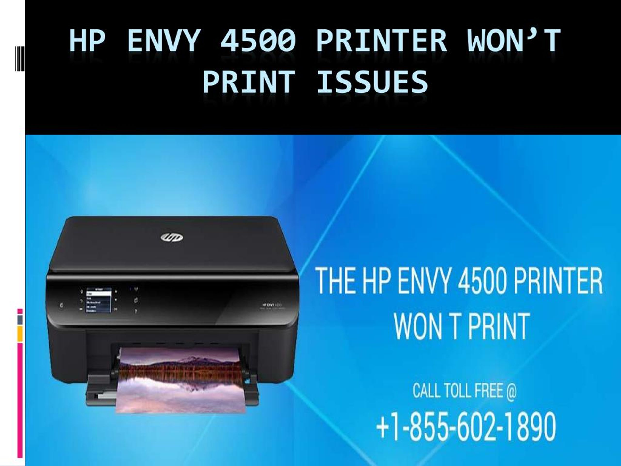 PPT - How to solve HP Envy 4500 printer won't print PowerPoint Presentation - ID:7708715