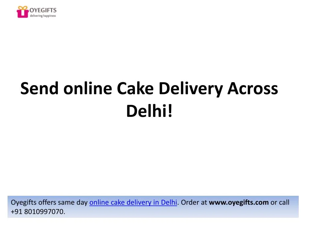send online cake delivery across delhi n.
