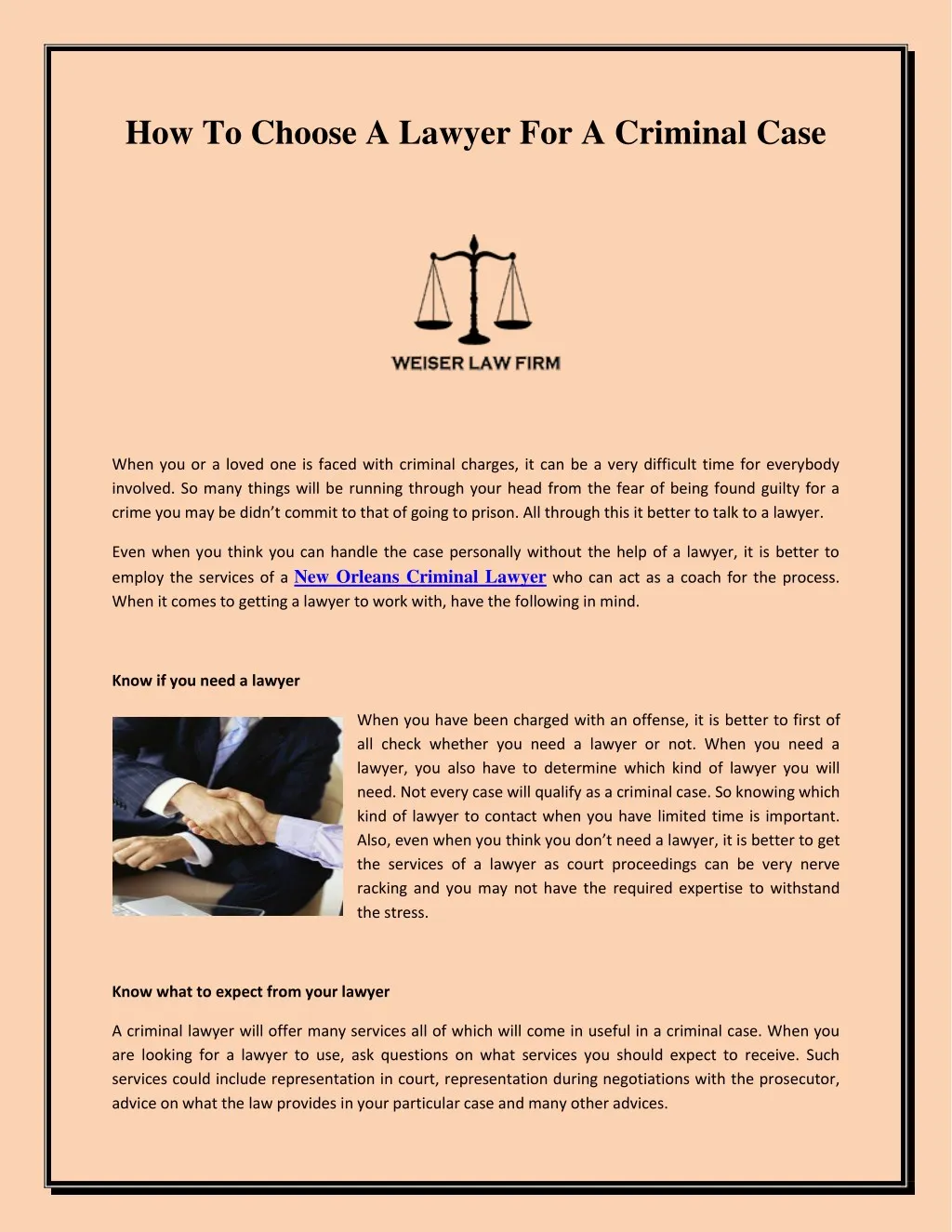 PPT - How To Choose A Lawyer For A Criminal Case PowerPoint ...