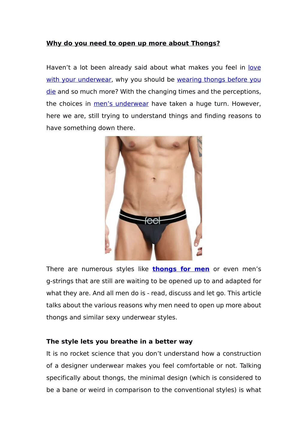 Ppt Why Do You Need To Open Up More About Thongs Powerpoint