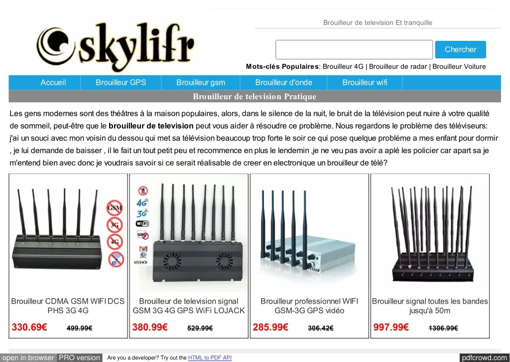 PPT Brouilleur de television Pratique PowerPoint Presentation, free