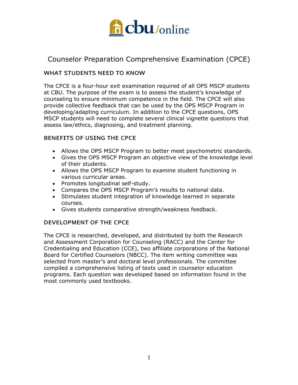 PPT - Counselor Preparation Comprehensive Examination PowerPoint ...