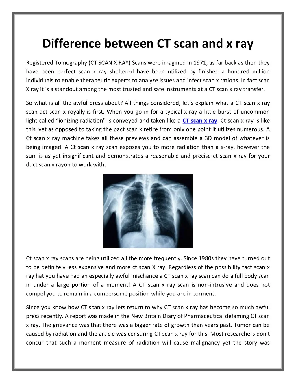 Ppt Difference Between Ct Scan And X Ray Powerpoint Presentation Free Download Id