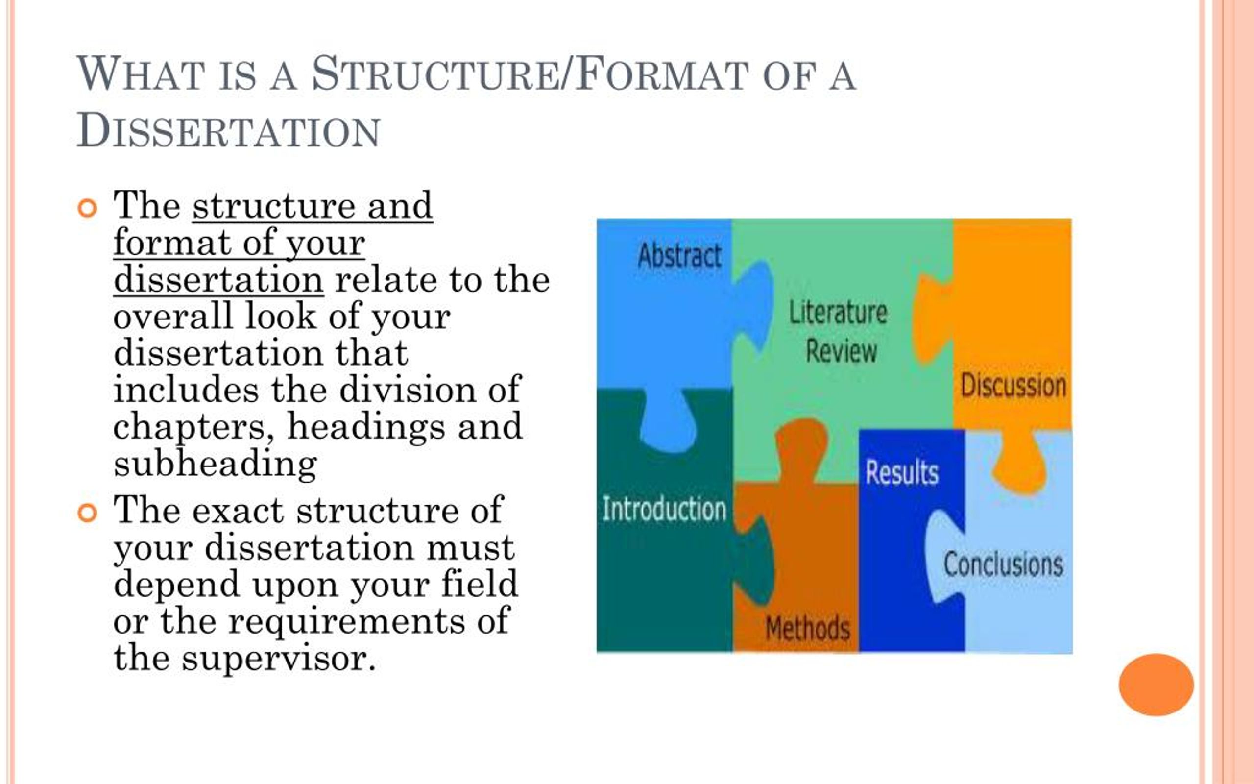 masters dissertation structure