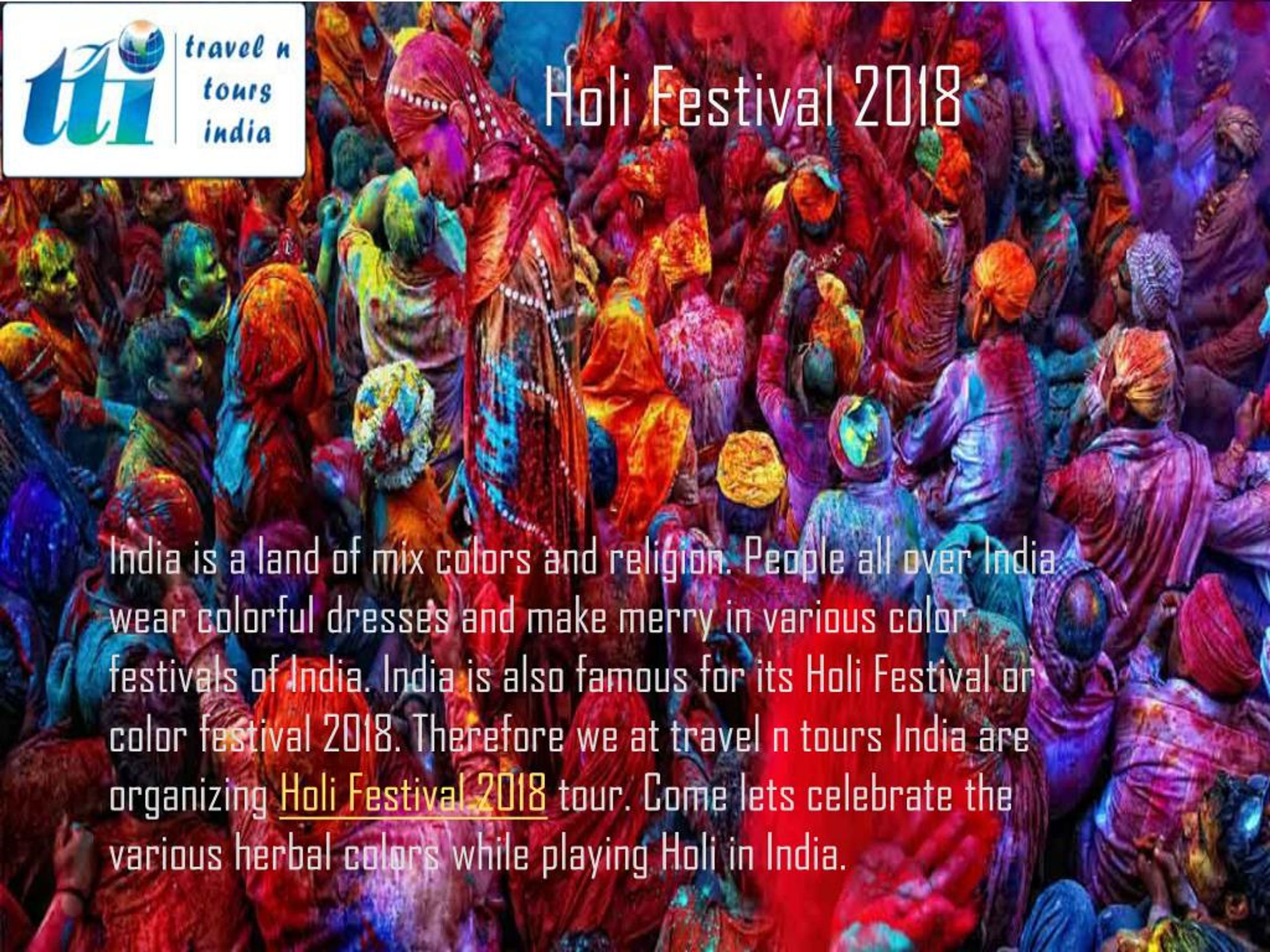 Ppt Holi Festival 2018 Powerpoint Presentation Free Download Id