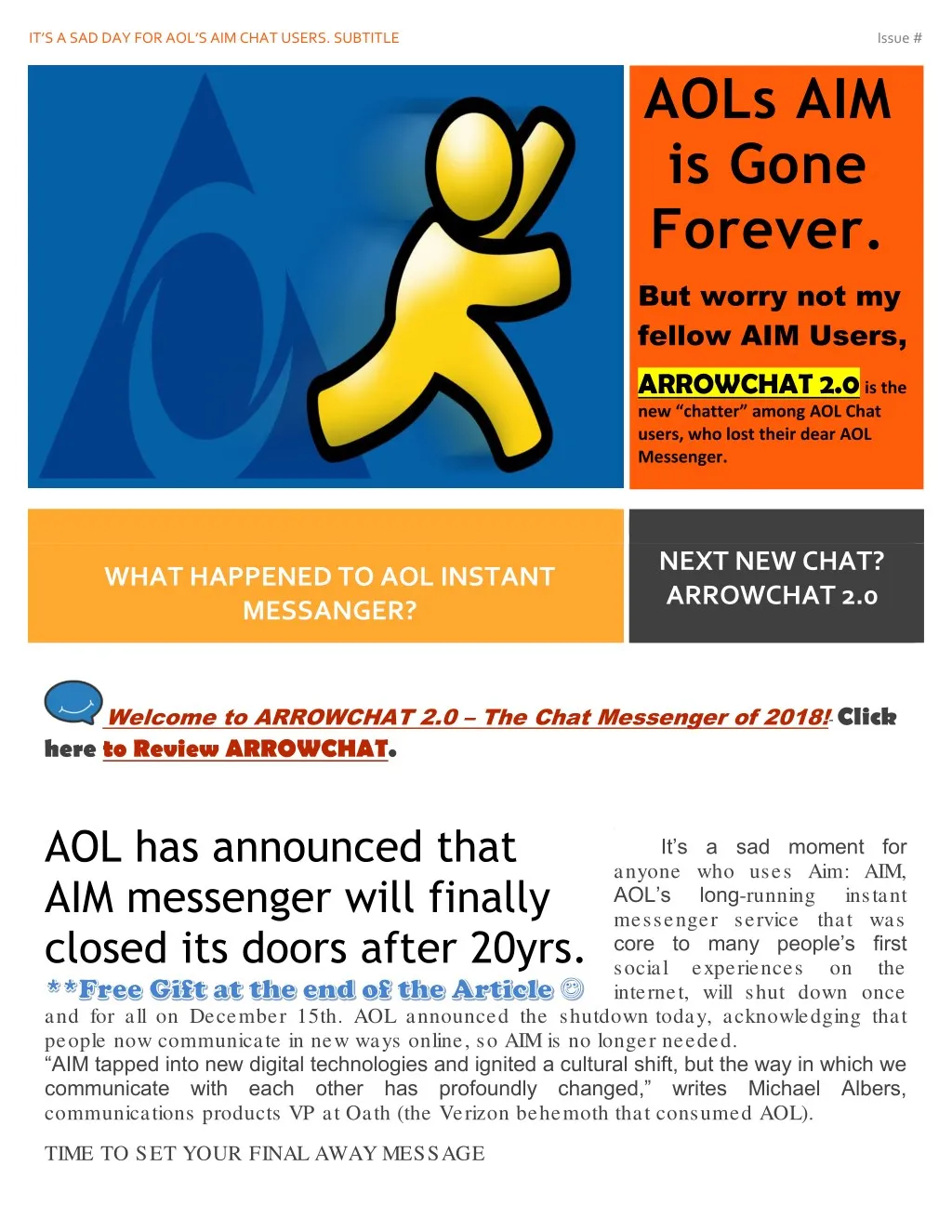 it s a sad day for aol s aim chat users subtitle n.