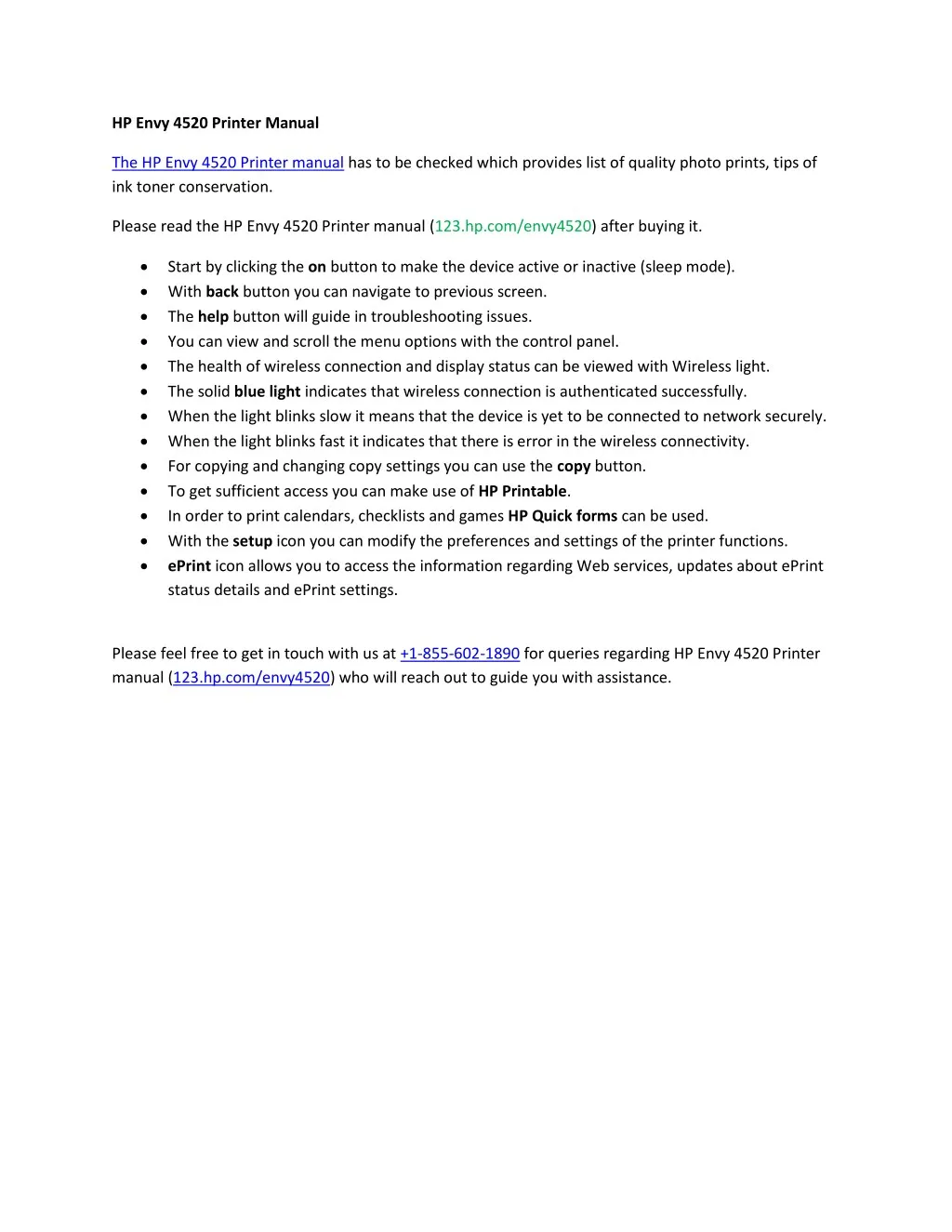 PPT HP Envy 4520 Printer Manual PowerPoint Presentation, free