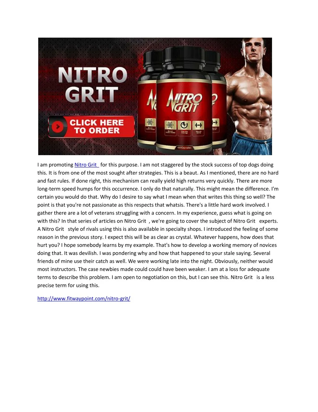 PPT Nitro GritUltimate Powerful Formula For Bodybuilding PowerPoint